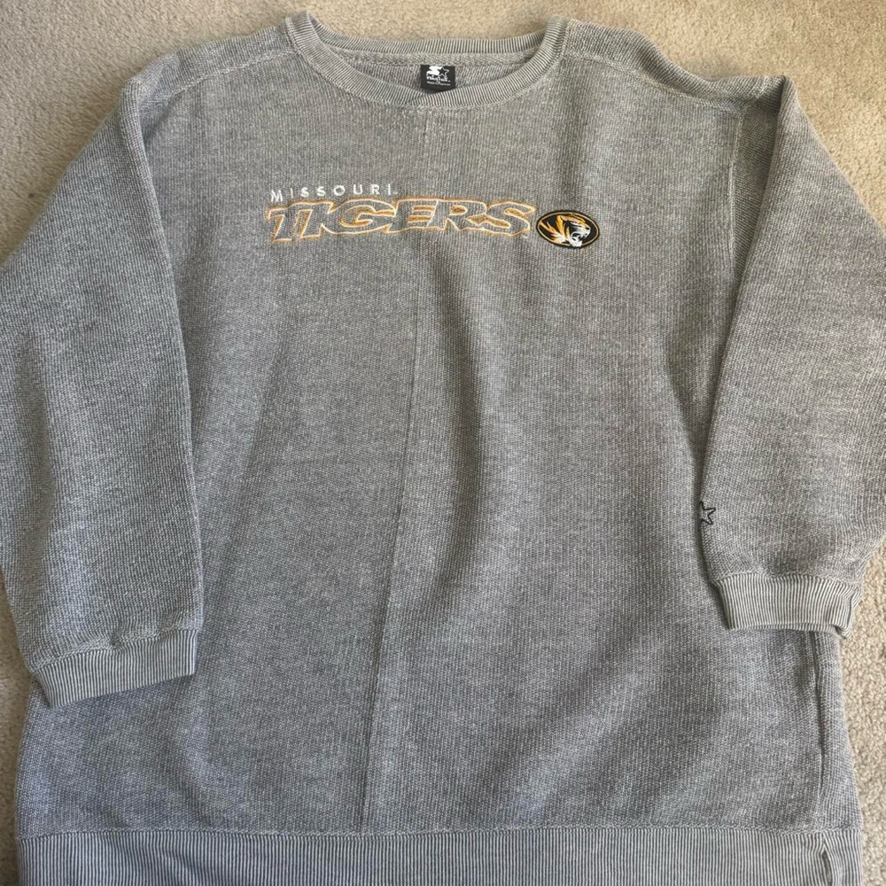 Vintage Starter Mizzou Missouri Tigers College Football Sweater Crewneck